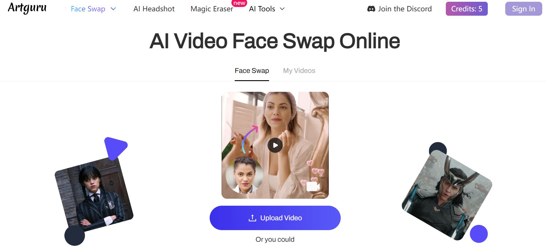 multiple face swap by artguru ai