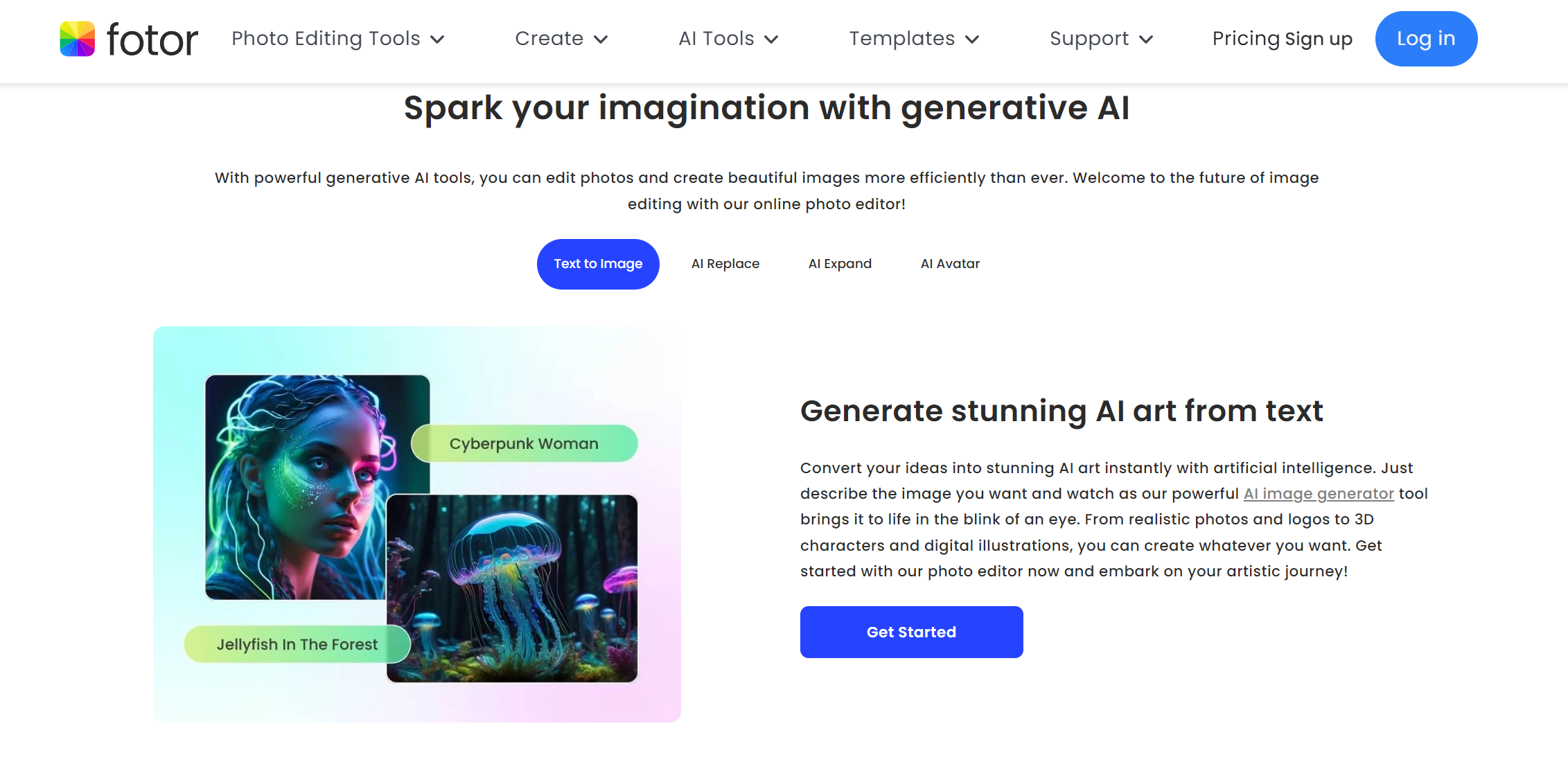 The AI generator of Fotor to convert image to Chinese style