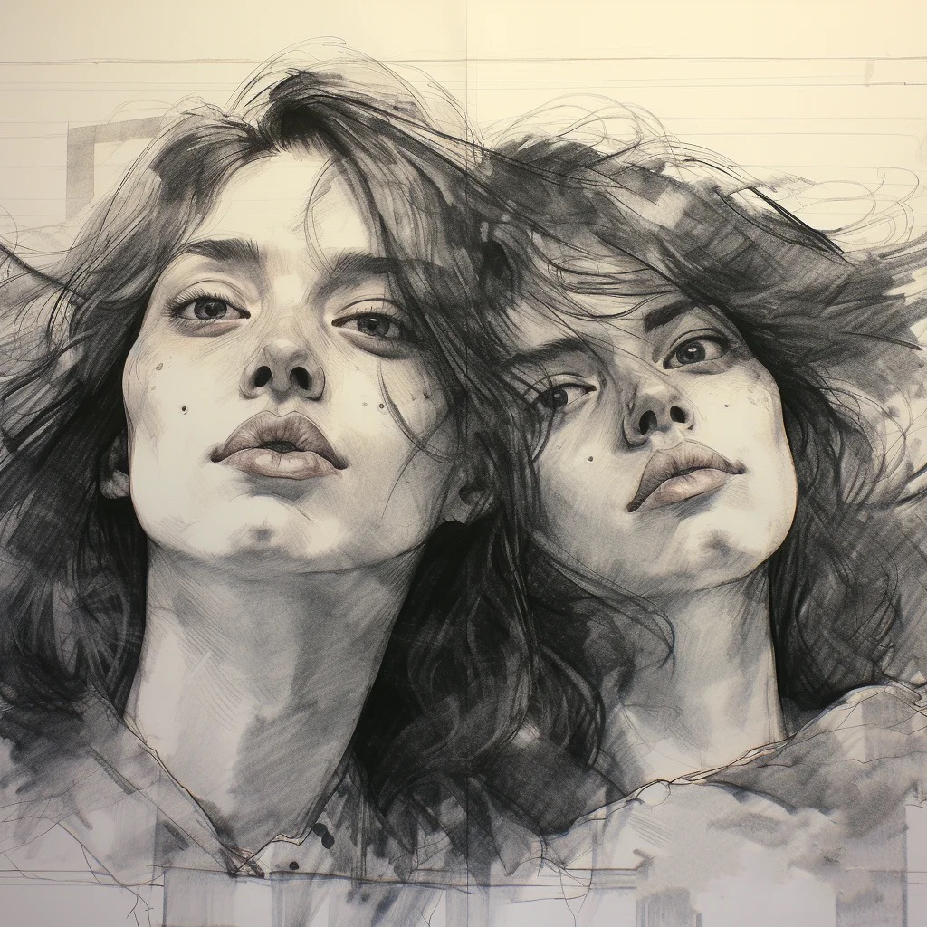 turn artistic portrait photo into sketch